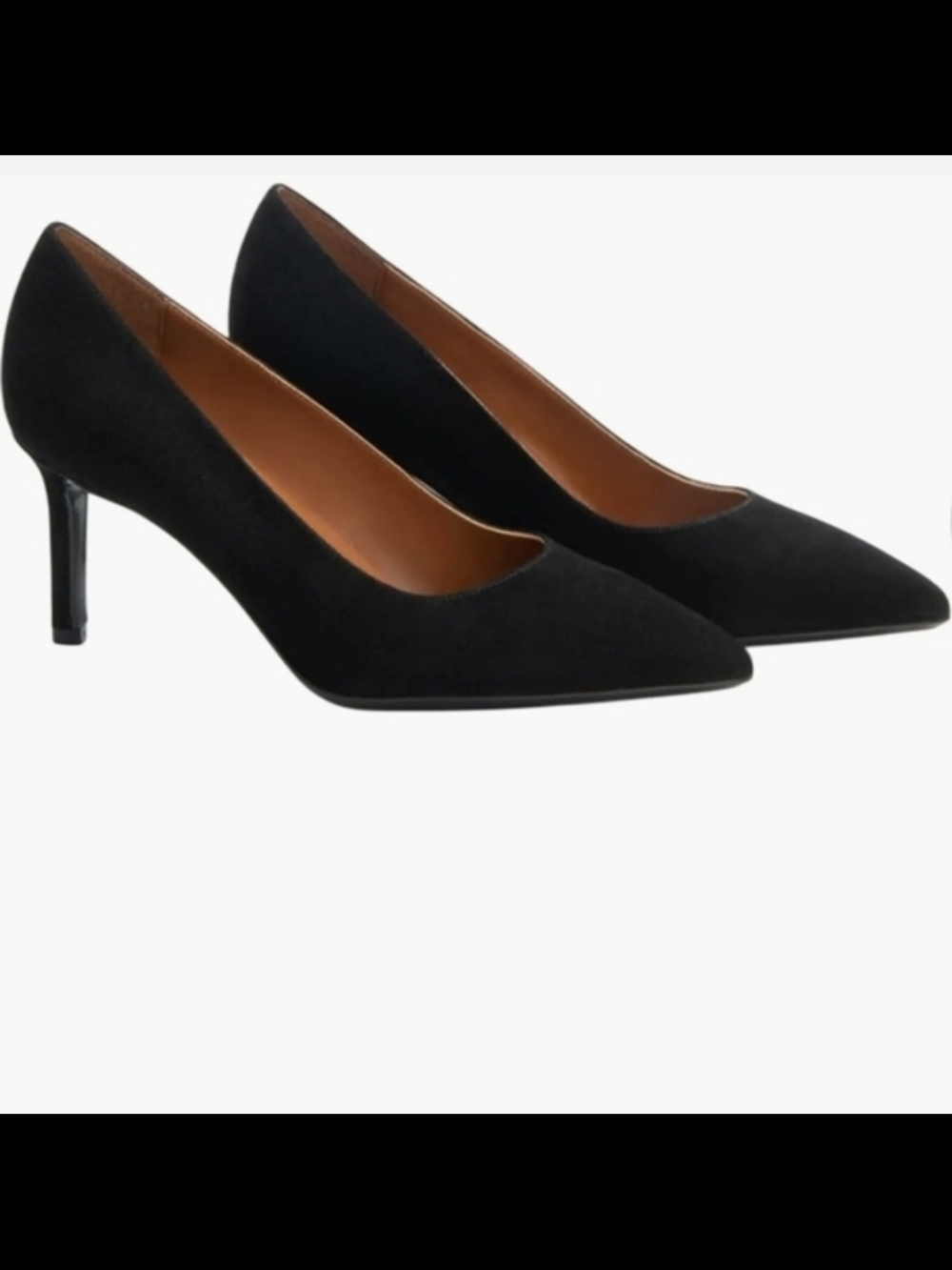 Aquatalia Melina Suede Pointed Toe Pump In Black